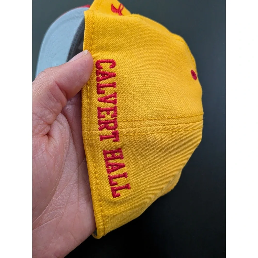 Under Armour Youth Calvert Hall Cardinals Fitted Cap Hat Sz. XS UA501 Yellow/Red